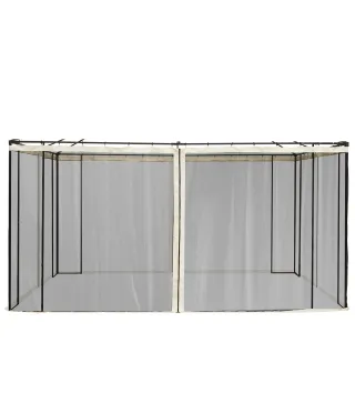 4 Paneles Laterales de Mosquitera para Carpa