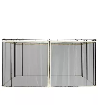 4 Paneles Laterales de Mosquitera para Carpa