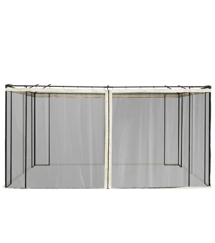 4 Paneles Laterales de Mosquitera para Carpa