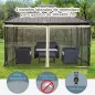 4 Paneles Laterales de Mosquitera para Carpa