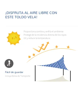 Toldo Vela de Sombra Triangular