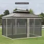 4 Paneles Laterales de Mosquitera para Carpa