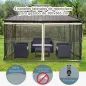 4 Paneles Laterales de Mosquitera para Carpa