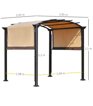 Pérgola con Techo Retráctil