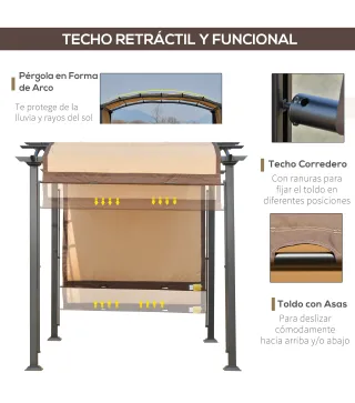 Pérgola con Techo Retráctil
