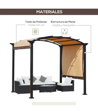 Pérgola con Techo Retráctil