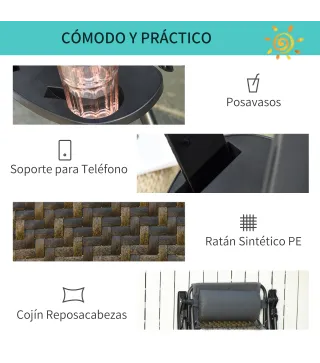 Tumbona Plegable