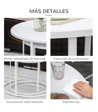 Juego de 2 Mesas Auxiliares