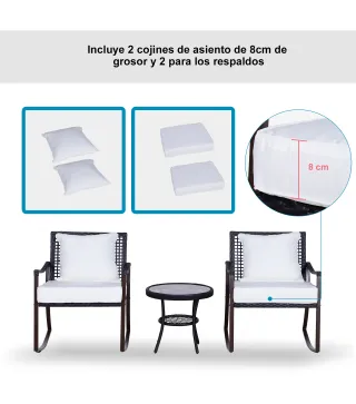 Conjunto de Muebles de Ratán