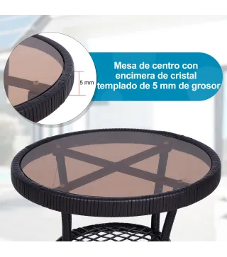 Conjunto de Muebles de Ratán