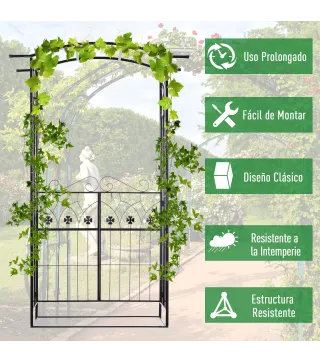 Arco de Jardín con Puerta