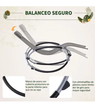 Tumbona Mecedora de Jardín