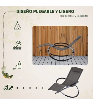 Tumbona Mecedora de Jardín