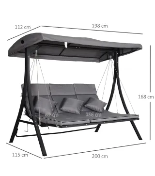 Silla de Columpio con Dosel