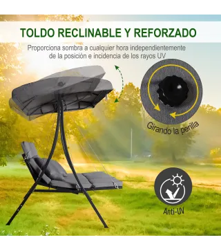 Silla de Columpio con Dosel