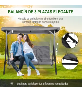 Silla de Columpio con Dosel