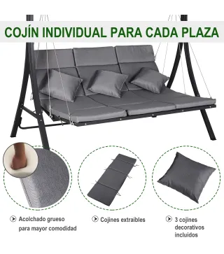 Silla de Columpio con Dosel