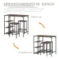Set de Mesa de Bar y Taburetes Set de Mesa de Bar y Taburetes