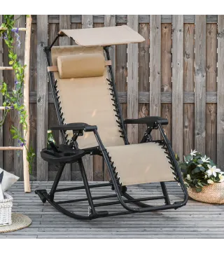 Silla Mecedora de Jardín