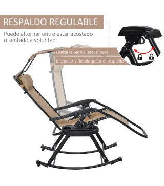 Silla Mecedora de Jardín