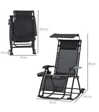 Silla Mecedora de Jardín