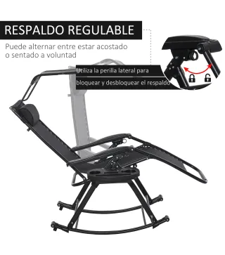 Silla Mecedora de Jardín