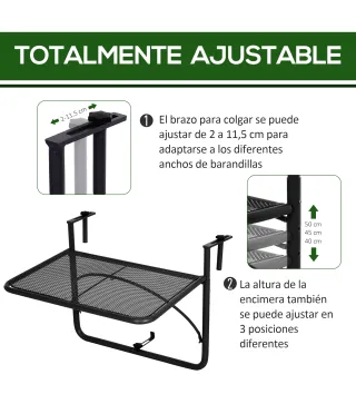 Mesa Colgante de Balcón