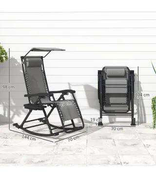 Silla Mecedora de Jardín