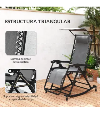 Silla Mecedora de Jardín