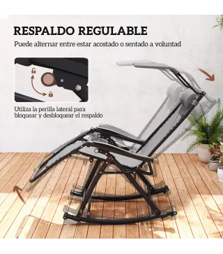 Silla Mecedora de Jardín