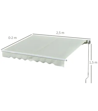 Toldo Manual Retráctil