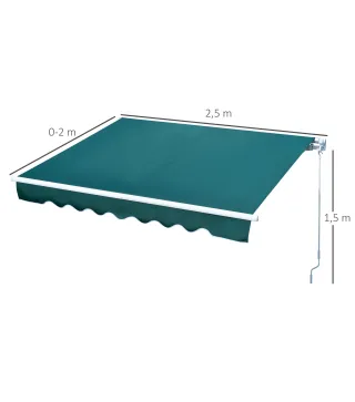 Toldo Manual Retráctil