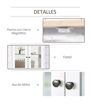 Armario de Pared con Espejo