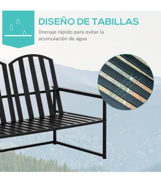 Banco de Jardín de Metal