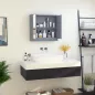 Armario de Baño con Espejo con 2 Puertas y Estante Ajustable Mueble Colgante de Baño para Aseo Estilo Moderno 48x14,5x45