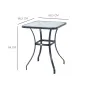 Mesa Auxiliar de Cristal