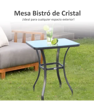Mesa Auxiliar de Cristal