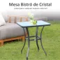 Mesa Auxiliar de Cristal