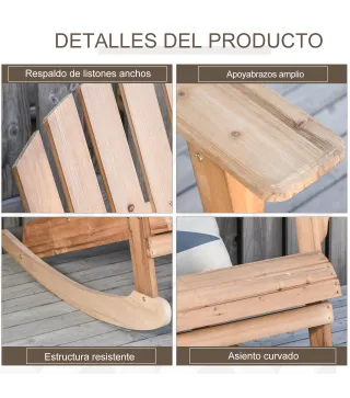 Sillón Mecedora de Madera