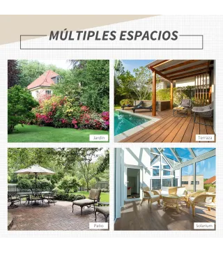 Conjunto de 2 Sillas de Ratán