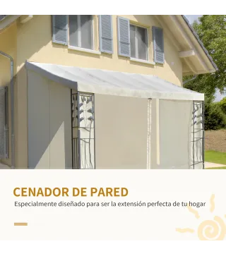 Cenador con Montaje en la Pared