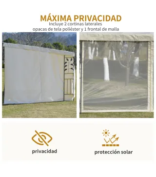 Cenador con Montaje en la Pared