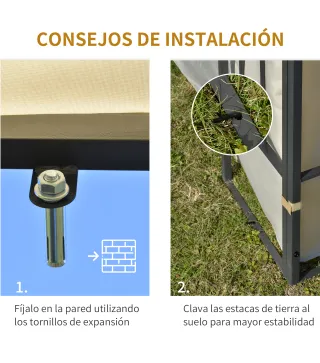 Cenador con Montaje en la Pared