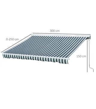 Toldo Eléctrico Retráctil con Función Manual