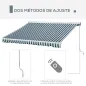 Toldo Eléctrico Retráctil con Función Manual