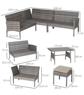 Conjunto de Muebles de Jardín