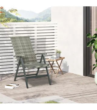 Silla Plegable de Ratán