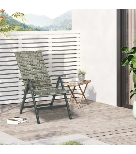 Silla Plegable de Ratán