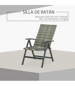 Silla Plegable de Ratán