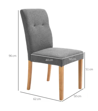 Juego de 2 Sillas de Comedor